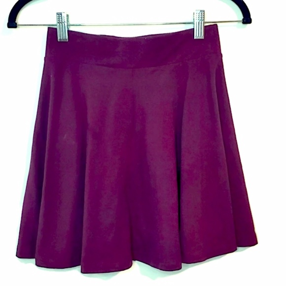 **3/$20** - H&M Divided Deep Purple Skater Fit & Flare Circle Skirt, Sz XS - Picture 5 of 7